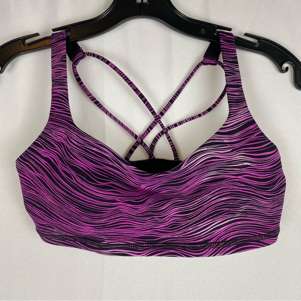 Lululemon Free To Be Fuchsia Sports Bra